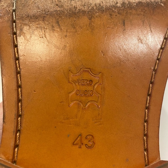 Aquila Tan Dress Shoes Size 43, US Size 10 - Picture 9 of 10